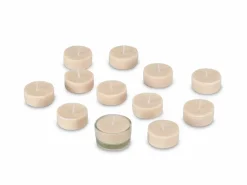 Grüne Erde Kerzen Und Duftkerzen^12 Teelichter aus Rapswachs mit Zirbenduft, 1 Glaseinsatz