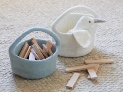 Grüne Erde Ordnung & Aufbewahrung|Wohndekoration^Aufbewahrungskorb aus Filz groß, , ø 18 cm H 12 cm, 100 % Schurwolle (Schaf)