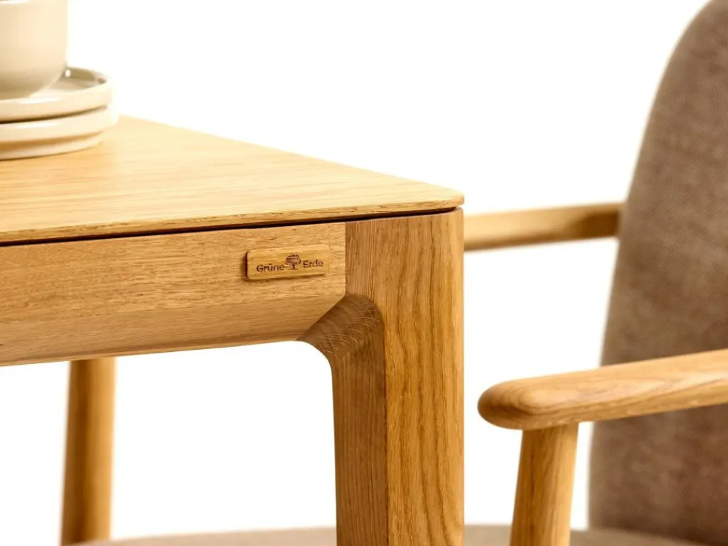 Grüne Erde Esstische^Ausziehtisch Tenso, L 140/200 x B 90 cm,