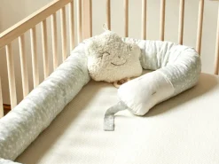 Kinder Grüne Erde Babyschlaf|Stillkissen Und Seitenschläferkissen^Baby- & Kinderschlafschlange, Julie , 10 x 200 cm, Bezug: 100 % Baumwolle, Füllung: 100 % Naturlatex, GOTS