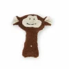 Grüne Erde Geschenke-Guide|Kuscheltiere & Spielzeug^Babyrassel Affe Abu, 15 cm, Bezug: 100 % Baumwolle, Füllung: 100 % Schurwolle (Schaf), GOTS