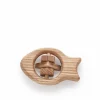 Kinder Grüne Erde Kuscheltiere & Spielzeug^Babyrassel Fisch aus Eschenholz, 8,5 x 6 cm