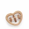 Kinder Grüne Erde Kuscheltiere & Spielzeug^Babyrassel Herz aus Eschenholz, 8,5 x 7 cm