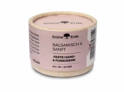 Grüne Erde Körperpflege|Feste Kosmetik & Alles Mit Kunststofffreier Verpackung^BALSAMISCH & SANFT feste Hand- & Fußcreme 38 g