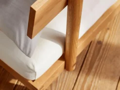 Grüne Erde Betten^Bett Jukai Pur, mit Betthaupt und Bettrahmenhousse, inkl. integriertem Lattenrost, 160 x 200 cm, Baumwollstoff Ondula Greige (139),