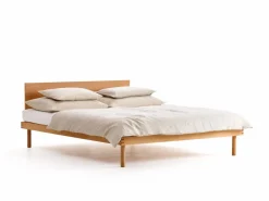 Grüne Erde Betten^Bett Jukai Pur, mit Flächenbetthaupt, inkl. integriertem Lattenrost, 160 x 200 cm,