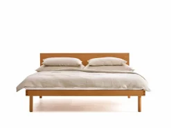 Grüne Erde Betten^Bett Jukai Pur, mit Flächenbetthaupt, inkl. integriertem Lattenrost, 160 x 200 cm,