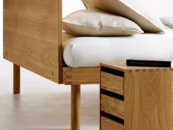 Grüne Erde Betten^Bett Jukai Pur, mit Flächenbetthaupt, inkl. integriertem Lattenrost, 160 x 200 cm,