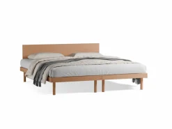 Grüne Erde Betten^Bett Jukai Pur, mit Flächenbetthaupt, inkl. integriertem Lattenrost, 180 x 200 cm,