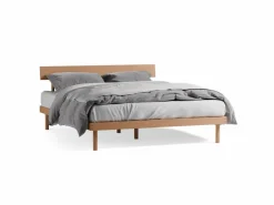 Grüne Erde Betten^Bett Jukai Pur, mit Stegbetthaupt, inkl. integriertem Lattenrost, 160 x 200 cm,