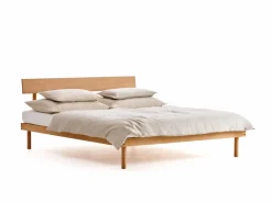 Grüne Erde Betten^Bett Jukai Pur, mit Stegbetthaupt, inkl. integriertem Lattenrost, 160 x 200 cm,