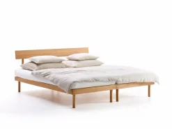 Grüne Erde Betten^Bett Jukai Pur, mit Stegbetthaupt, inkl. integriertem Lattenrost, 180 x 200 cm,