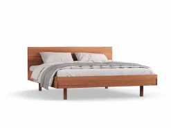 Grüne Erde Betten^Bett Tesoro mit Holzbetthaupt, 180 x 200 cm,