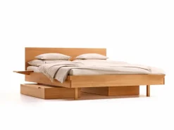 Grüne Erde Betten^Bett Tesoro mit Holzbetthaupt, 180 x 200 cm,