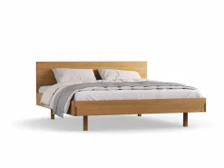 Grüne Erde Betten^Bett Tesoro mit Holzbetthaupt, 180 x 200 cm,