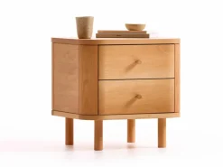 Grüne Erde Nachttische & Bettkästen^Bettkästchen Tonda, B45,2 x T 44,3 x H 45 cm, 2 Laden,