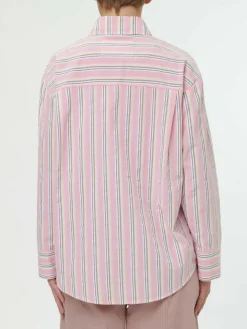 Grüne Erde Essentials|Blusen^Bluse aus Bio-Baumwolle, 41 rose/multistreif, 38, GOTS