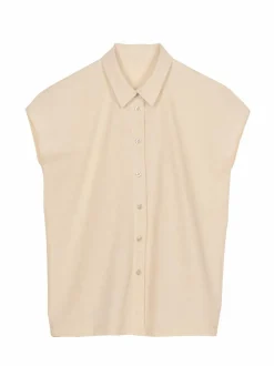 Grüne Erde Blusen^Bluse aus Bio-Baumwolle und Leinen, , 38, GOTS