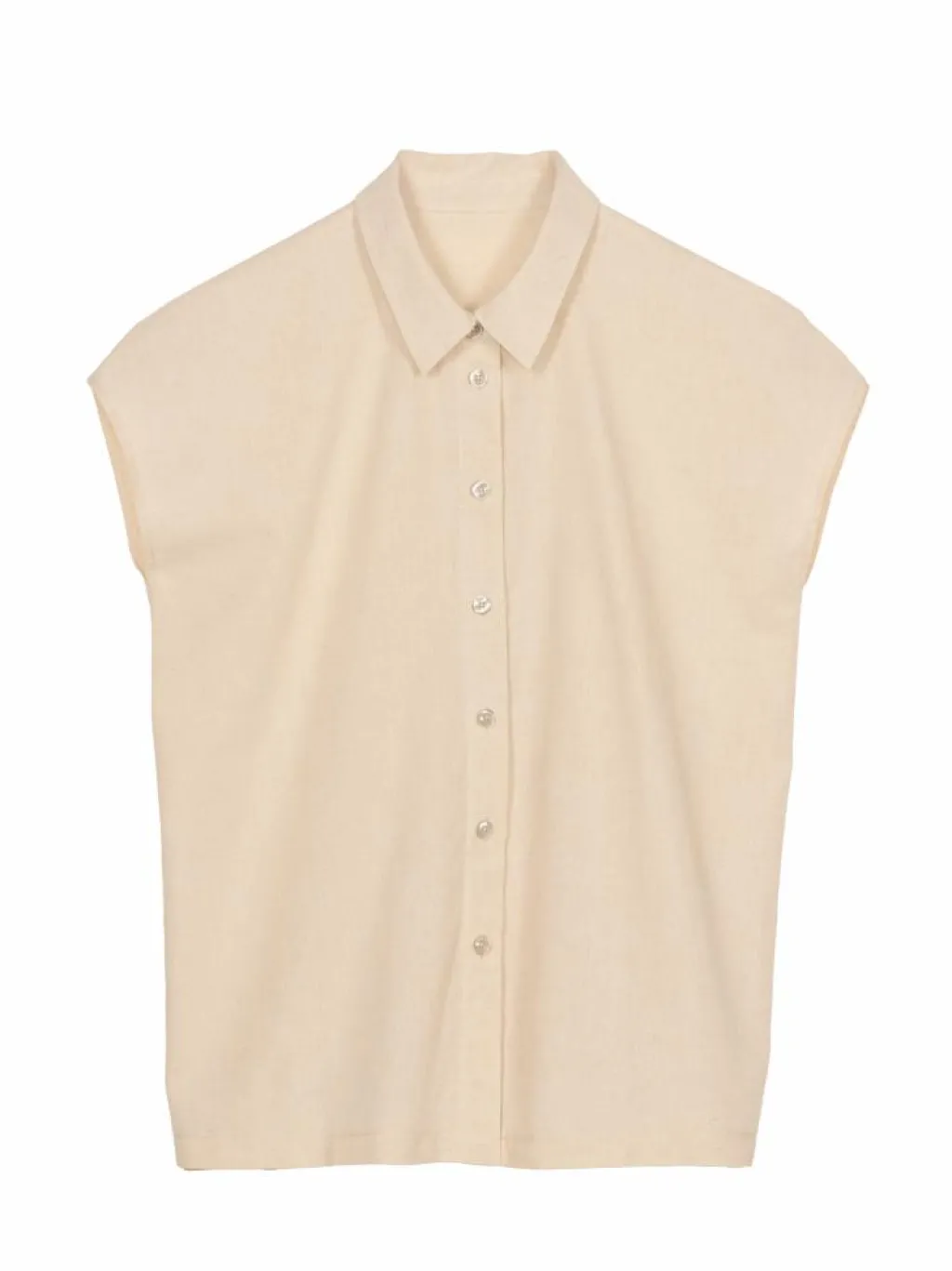 Grüne Erde Blusen^Bluse aus Bio-Baumwolle und Leinen, , 38, GOTS