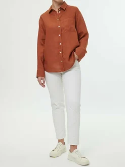 Grüne Erde Blusen^Bluse aus Bio-Leinen, , 38, GOTS