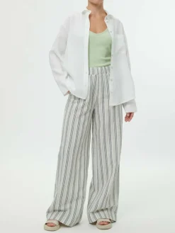 Grüne Erde Blusen^Bluse aus Bio-Leinen, , 38, GOTS