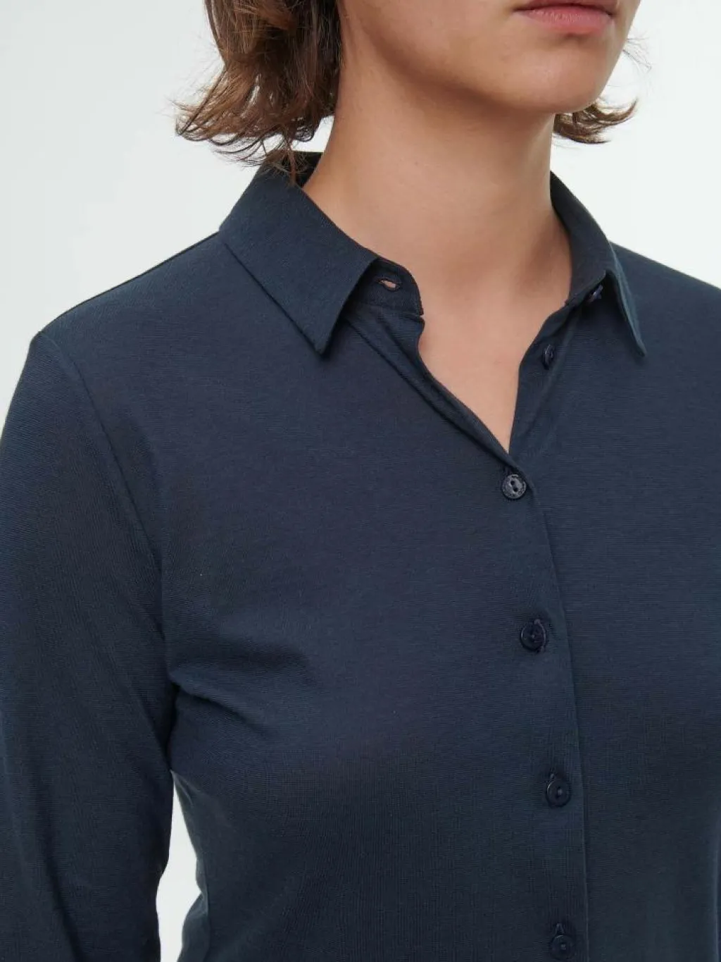 Grüne Erde Blusen|Essentials^Blusenshirt Langarm aus Bio Baumwolle, , 38, GOTS