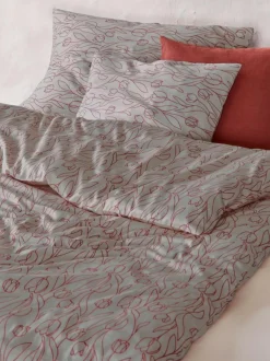 Grüne Erde Deckenbezüge|Deckenbezüge^Deckenüberzug CALLA, granatapfel, 140 x 200 cm, 100 % Baumwolle, Satin, GOTS