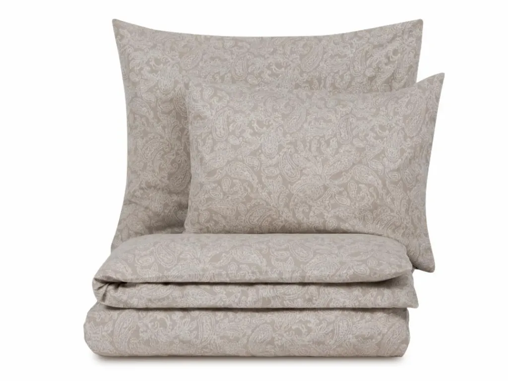 Grüne Erde Deckenbezüge|Deckenbezüge^Deckenüberzug CAMILLO, sand, 140 x 200 cm, 100 % Baumwolle, Jacquard, GOTS