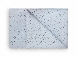 Grüne Erde Deckenbezüge|Deckenbezüge^Deckenüberzug ELLA Pur, hellblau/pflaume, 140 x 200 cm, 100 % Baumwolle, Satin, GOTS