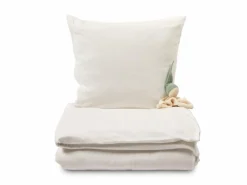 Kinder Grüne Erde Kinderbettwäsche^Deckenüberzug JULIAN, natur, 80 x 80 cm, 100 % Baumwolle, Jersey, GOTS, VEGAN