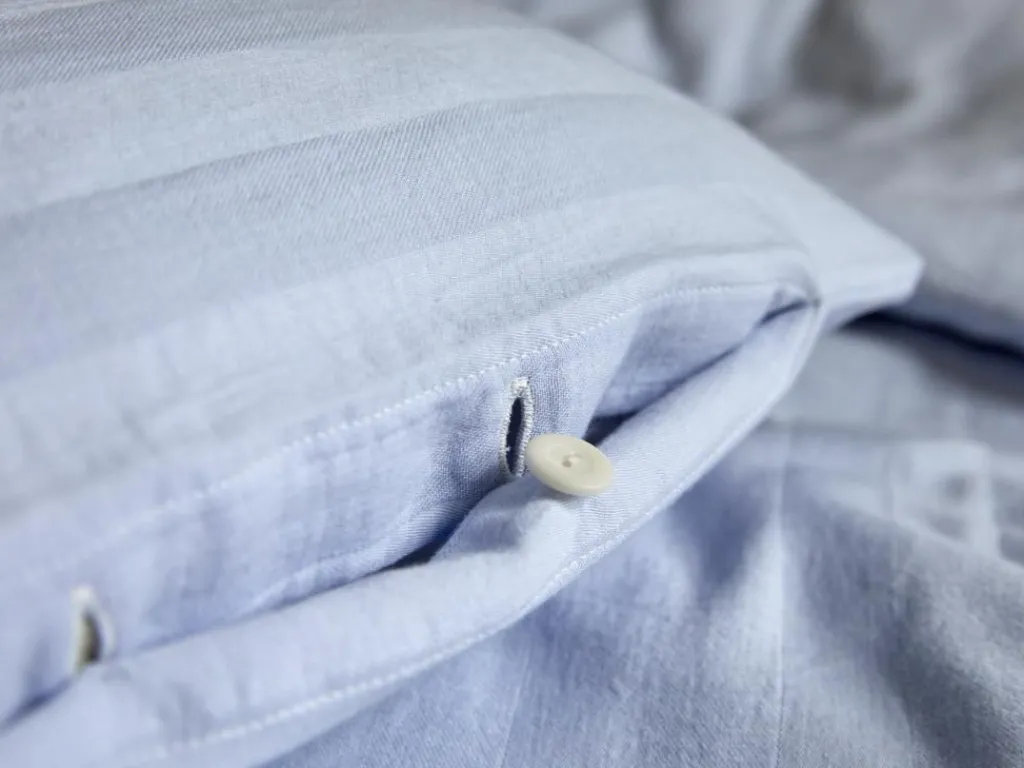 Kinder Grüne Erde Kinderbettwäsche^Deckenüberzug MAXI, himmelblau, 80 x 80 cm, 100 % Baumwolle, Crincle, GOTS, NATURTEXTIL BEST