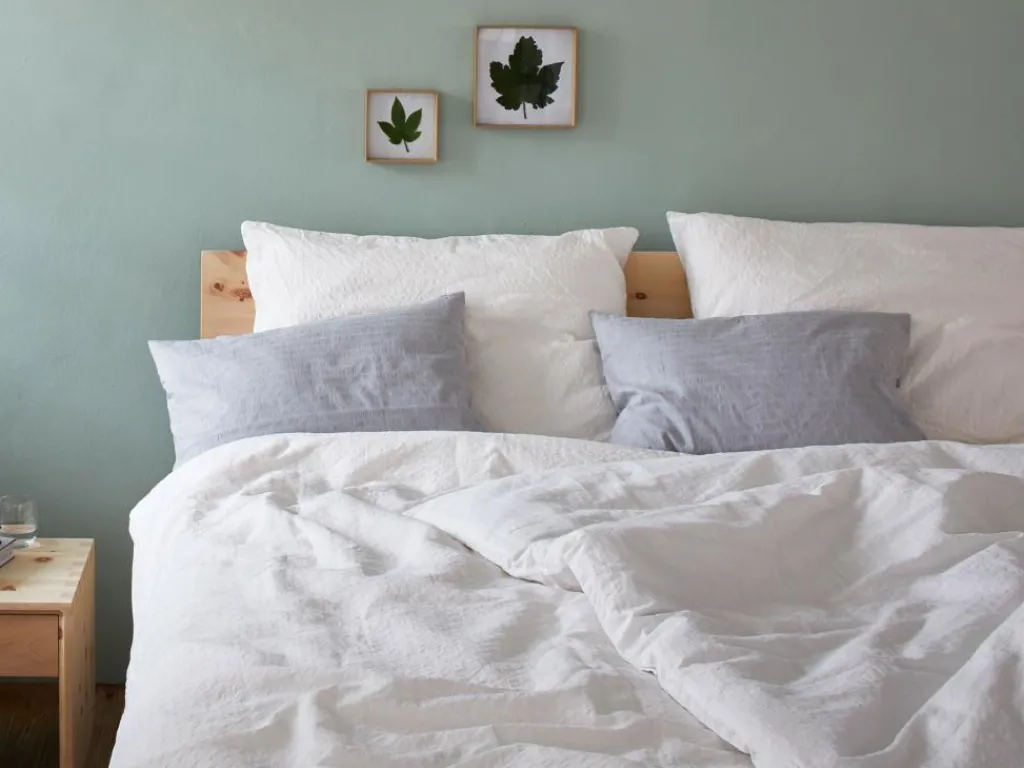 Grüne Erde Deckenbezüge|Deckenbezüge^Deckenüberzug ORLANDO, , 140 x 200 cm, 60 % Leinen/40 % Baumwolle, Seersucker, GOTS