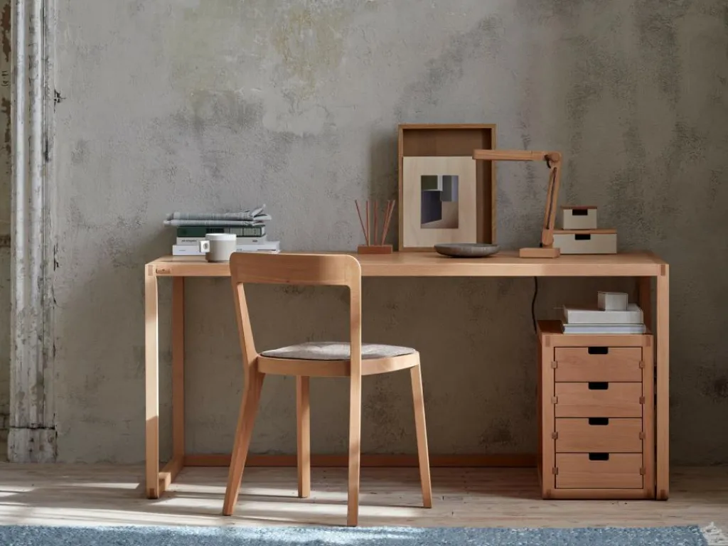 Grüne Erde Büro^Einschubschrank Quint inkl. 4 Laden, B 34 x T 60 x H 51 cm,