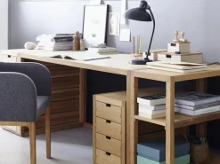 Grüne Erde Büro^Einschubschrank Quint inkl. 4 Laden, B 34 x T 60 x H 51 cm,