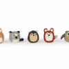 Grüne Erde Geschenke-Guide|Kuscheltiere & Spielzeug^5er-Set Waldtiere: Fuchs, Hase, Eule, Waschbär, Igel, ca. 7 x 5 cm, 100 % Schurwolle (Schaf)