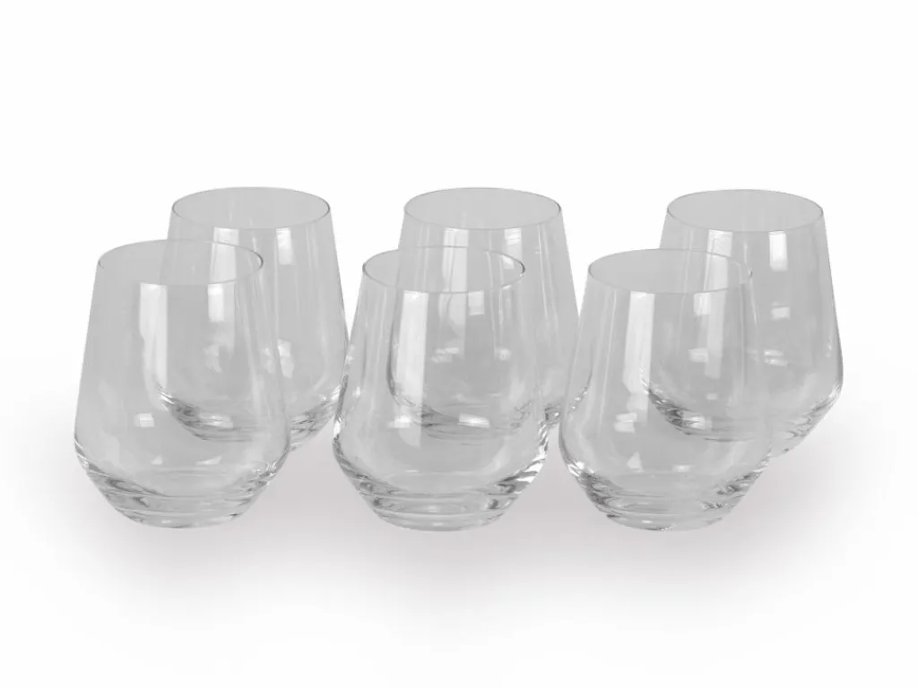 Grüne Erde Gläser, Karaffen & Kannen^6er-Set Wasser- & Saftglas Blume der Venus, H 10 cm, ø 8 cm, 370 ml