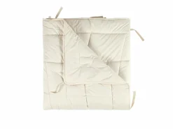 Grüne Erde Bettdecken^Ganzjahresdecke feine Schafschurwolle, 140 x 200 cm, 400 g/m2, GOTS, NATURTEXTIL BEST