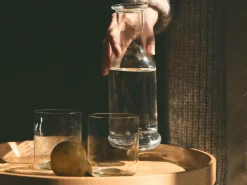 Grüne Erde Gläser, Karaffen & Kannen^Glaskaraffe Oase 0,75 l, H 26 cm