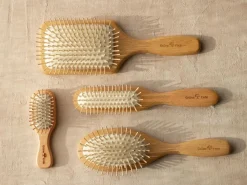 Grüne Erde Haarpflege^Haarbürste klein, ca. 11,5 cm, Buchenholz, Naturkautschuk