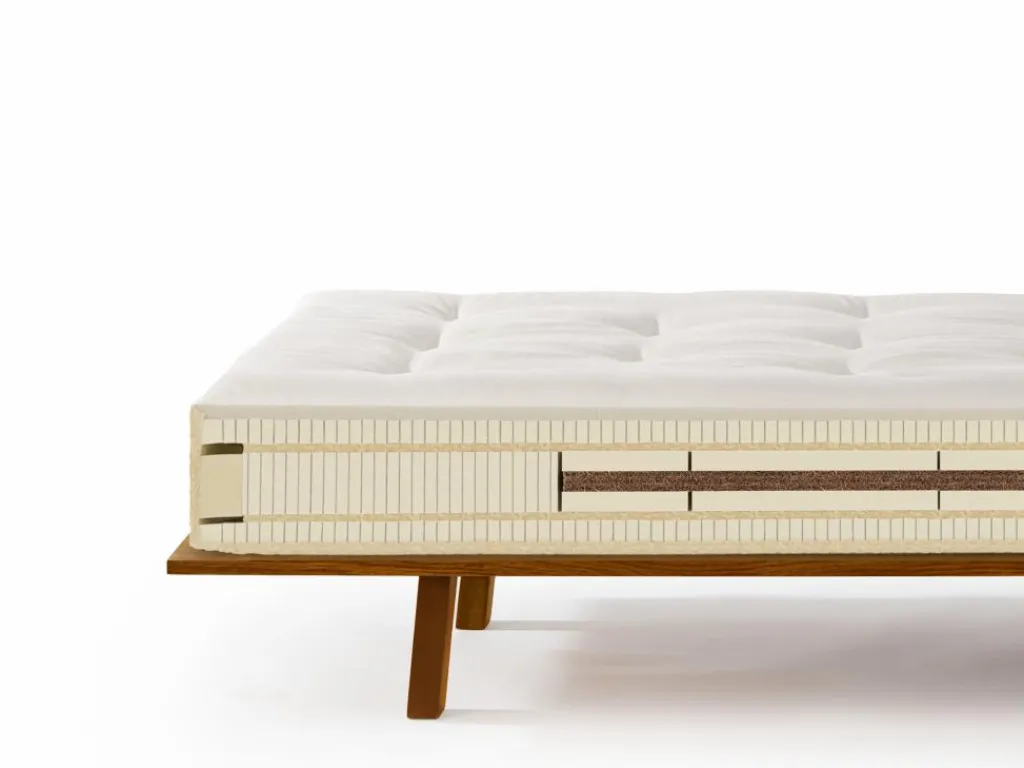 Grüne Erde Massivholzbetten^Himmlische Wolke Klassik weich, 90 x 200 cm, GOTS