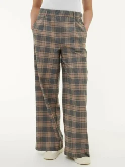 Grüne Erde Hosen, Jeans & Röcke^Hose aus Bio-Baumwolle, 60 karo anthrazit/nougat, 38, GOTS