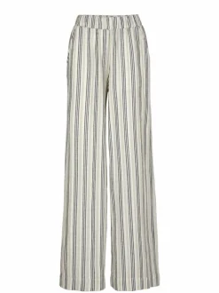 Grüne Erde Hosen, Jeans & Röcke^Hose aus Bio-Leinen und Baumwolle, 60 multistreif grün, 38, GOTS