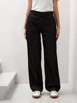 Grüne Erde Hosen, Jeans & Röcke^Hose-weites Bein, 100 % Bio-Baumwolle, 36 dark denim, 32, GOTS