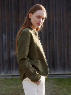 Grüne Erde Jacken & Mäntel|Yoga & Loungewear^Jacke aus Bio-Baumwolle, 52 cactus, S, GOTS