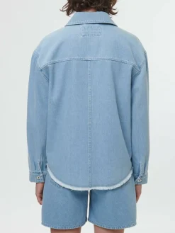 Grüne Erde Essentials|Blusen^Jeansjacke aus Bio-Baumwolle, 34 light blue denim, 38, GOTS