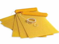 Grüne Erde Kerzen Und Duftkerzen^Kerzenbastelset, natur, 6 Platten zu 30 x 20 cm, 120 cm Docht und Bastelanleitung