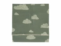 Grüne Erde Geschenke-Guide|Kuscheldecken Und Wärmekissen^Kinderdecke Wölkchen, salbei, 75 x 100 cm, 100 % Baumwolle, GOTS