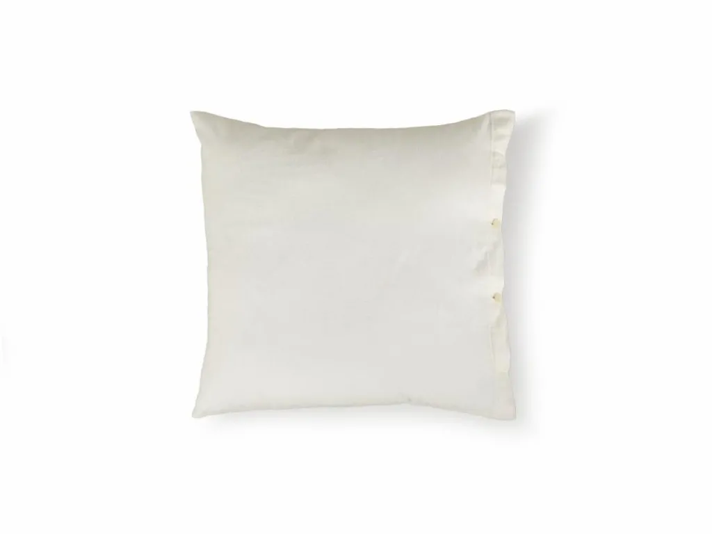 Kinder Grüne Erde Kinderbettwäsche^Kissenüberzug ILVA, natur hell, 40 x 40 cm, 100 % Baumwolle, Flanell, GOTS