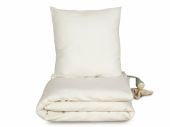 Kinder Grüne Erde Kinderbettwäsche^Kissenüberzug ILVA, natur hell, 40 x 40 cm, 100 % Baumwolle, Flanell, GOTS