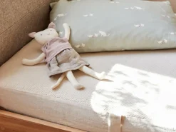 Kinder Grüne Erde Kinderbettwäsche^Kissenüberzug MIMI, hellgrün, 40 x 40 cm, 100 % Baumwolle, Satin, GOTS